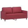 2-Sitzer-Sofa aus weinrotem Kunstleder, 140 cm von , Sofas - Ref: Foro24-359336, Preis: 205,41 €, Rabatt: %