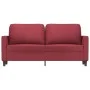 2-Sitzer-Sofa aus weinrotem Kunstleder, 140 cm von , Sofas - Ref: Foro24-359336, Preis: 205,41 €, Rabatt: %
