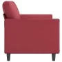 2-Sitzer-Sofa aus weinrotem Kunstleder, 140 cm von , Sofas - Ref: Foro24-359336, Preis: 205,41 €, Rabatt: %