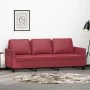 Weinrotes 3-Sitzer-Sofa aus Kunstleder, 180 cm von , Sofas - Ref: Foro24-359341, Preis: 259,79 €, Rabatt: %