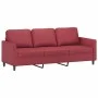 Weinrotes 3-Sitzer-Sofa aus Kunstleder, 180 cm von , Sofas - Ref: Foro24-359341, Preis: 259,79 €, Rabatt: %