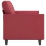 Weinrotes 3-Sitzer-Sofa aus Kunstleder, 180 cm von , Sofas - Ref: Foro24-359341, Preis: 259,79 €, Rabatt: %