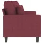 Two-seater red wine fabric sofa, 140 cm by , Sofas - Ref: Foro24-359273, Price: 176,16 €, Discount: %