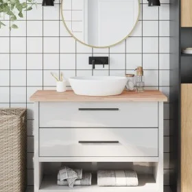 Arbeitsplatte aus massivem Buchenholz für das Badezimmer 100x50x2,5 cm von , Arbeitsplatten - Ref: Foro24-355989, Preis: 76,6...