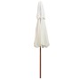 Sombrilla de dos pisos 270x270 cm palo de madera blanca crema de vidaXL, Sombrillas - Ref: Foro24-42964, Precio: 101,87 €, De...
