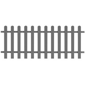 WPC garden picket fence 200x80 cm by vidaXL, fenced with pickets - Ref: Foro24-42819, Price: 99,09 €, Discount: %