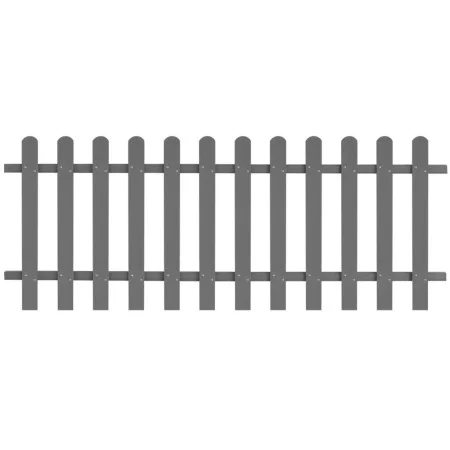 WPC garden picket fence 200x80 cm by vidaXL, fenced with pickets - Ref: Foro24-42819, Price: 110,11 €, Discount: %
