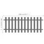 WPC garden picket fence 200x80 cm by vidaXL, fenced with pickets - Ref: Foro24-42819, Price: 110,11 €, Discount: %