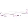 Solid beech wood desktop board 80x(36-40)x2.5 cm by , Desk accessories and products - Ref: Foro24-356038, Price: 33,12 €, Dis...