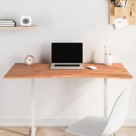 Solid beech wood desktop board 110x(55-60)x1.5 cm by , Desk accessories and products - Ref: Foro24-356052, Price: 38,57 €, Di...