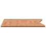 Solid beech wood desktop board 110x(55-60)x1.5 cm by , Desk accessories and products - Ref: Foro24-356052, Price: 38,57 €, Di...