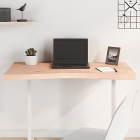 Solid beech wood desktop board 100x(45-50)x4 cm by , Desk accessories and products - Ref: Foro24-356044, Price: 73,83 €, Disc...