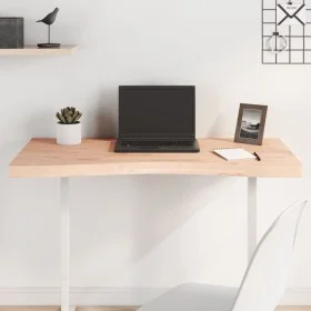 Solid beech wood desktop board 100x(45-50)x4 cm by , Desk accessories and products - Ref: Foro24-356044, Price: 72,89 €, Disc...