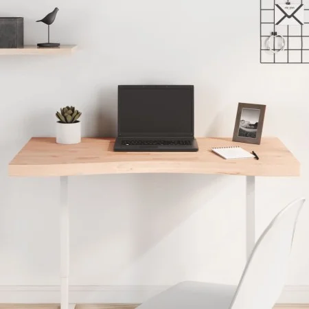 Solid beech wood desktop board 100x(45-50)x4 cm by , Desk accessories and products - Ref: Foro24-356044, Price: 72,88 €, Disc...