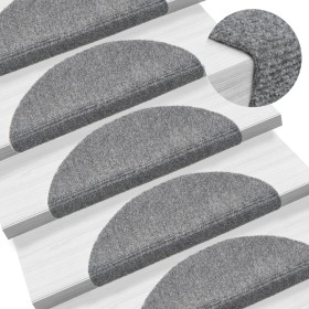 Treppenmatte 15 Stk. grauer gestanzter Stoff 56x17x3 cm von vidaXL, Treppenmatten - Ref: Foro24-132693, Preis: 45,16 €, Rabat...