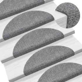 Treppenmatte 15 Stk. grauer gestanzter Stoff 56x17x3 cm von vidaXL, Treppenmatten - Ref: Foro24-132693, Preis: 48,51 €, Rabat...