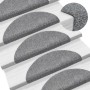 Stair tread mat 15 units punched gray fabric 56x17x3 cm by vidaXL, Stair mats - Ref: Foro24-132693, Price: 45,00 €, Discount: %