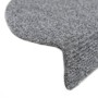 Stair tread mat 15 units punched gray fabric 56x17x3 cm by vidaXL, Stair mats - Ref: Foro24-132693, Price: 45,00 €, Discount: %