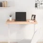 Solid beech wood desktop board 80x40x4 cm by , Desk accessories and products - Ref: Foro24-356073, Price: 41,64 €, Discount: %