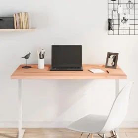 Solid beech wood desktop board 100x60x2.5 cm by , Desk accessories and products - Ref: Foro24-356086, Price: 45,11 €, Discoun...
