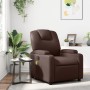 Sillón de masaje reclinable cuero sintético marrón de , Sillones - Ref: Foro24-372398, Precio: 279,98 €, Descuento: %
