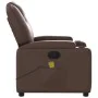 Sillón de masaje reclinable cuero sintético marrón de , Sillones - Ref: Foro24-372398, Precio: 275,07 €, Descuento: %