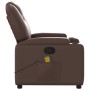 Sillón de masaje reclinable cuero sintético marrón de , Sillones - Ref: Foro24-372398, Precio: 279,98 €, Descuento: %