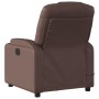 Sillón de masaje reclinable cuero sintético marrón de , Sillones - Ref: Foro24-372398, Precio: 279,98 €, Descuento: %