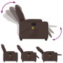 Sillón de masaje reclinable cuero sintético marrón de , Sillones - Ref: Foro24-372398, Precio: 279,98 €, Descuento: %