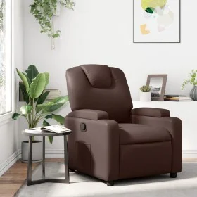 Brown Faux Leather Recliner by , Armchairs - Ref: Foro24-372391, Price: 200,58 €, Discount: %