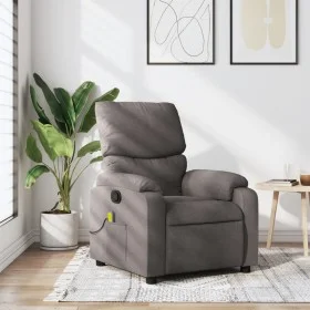 Reclining taupe gray fabric massage chair by , Armchairs - Ref: Foro24-373430, Price: 257,66 €, Discount: %