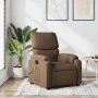 Sillón reclinable con masaje de tela marrón de , Sillones - Ref: Foro24-373426, Precio: 236,03 €, Descuento: %
