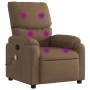Sillón reclinable con masaje de tela marrón de , Sillones - Ref: Foro24-373426, Precio: 236,03 €, Descuento: %