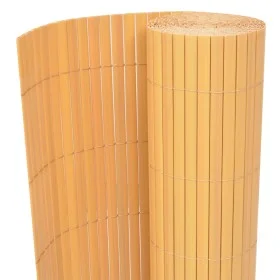 Gelber doppelseitiger Gartenzaun aus PVC, 90 x 500 cm von vidaXL, Zaunpaneele - Ref: Foro24-43629, Preis: 54,67 €, Rabatt: %