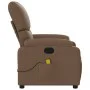 Sillón reclinable con masaje de tela marrón de , Sillones - Ref: Foro24-373426, Precio: 236,03 €, Descuento: %