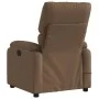 Sillón reclinable con masaje de tela marrón de , Sillones - Ref: Foro24-373426, Precio: 236,03 €, Descuento: %