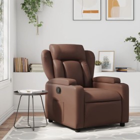 Brown Faux Leather Recliner by , Armchairs - Ref: Foro24-372429, Price: 224,65 €, Discount: %
