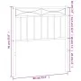 Kopfteil aus schwarzem Metall, 75 cm von , Kopf- und Fußteile - Ref: Foro24-373717, Preis: 21,84 €, Rabatt: %