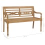 Batavia Teakholzbank 120 cm von vidaXL, Gartenbänke - Ref: Foro24-43052, Preis: 206,74 €, Rabatt: %