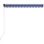 Blau-weiße einziehbare manuelle Markise 350x250 cm von vidaXL, Markisen - Ref: Foro24-3055188, Preis: 233,88 €, Rabatt: %