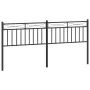 Cabecero de metal negro 200 cm de , Cabeceros y pies de cama - Ref: Foro24-373729, Precio: 34,35 €, Descuento: %
