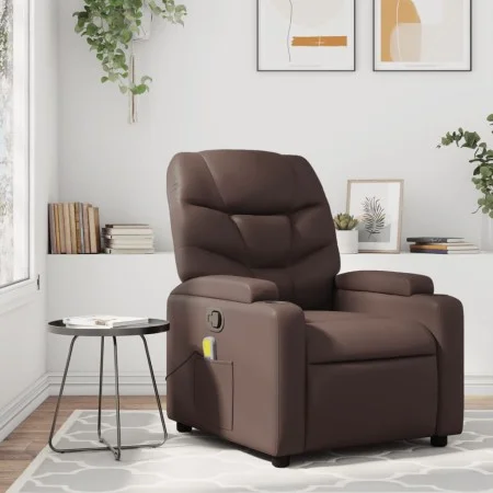 Brauner Liege-Massagesessel aus Kunstleder von , Sessel - Ref: Foro24-372474, Preis: 218,01 €, Rabatt: %