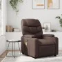 Sillón de masaje reclinable cuero sintético marrón de , Sillones - Ref: Foro24-372474, Precio: 218,96 €, Descuento: %