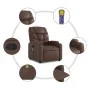 Brauner Liege-Massagesessel aus Kunstleder von , Sessel - Ref: Foro24-372474, Preis: 218,01 €, Rabatt: %