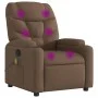 Brown Fabric Massage Recliner by , Armchairs - Ref: Foro24-372457, Price: 212,91 €, Discount: %
