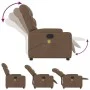 Brown Fabric Massage Recliner by , Armchairs - Ref: Foro24-372457, Price: 212,91 €, Discount: %