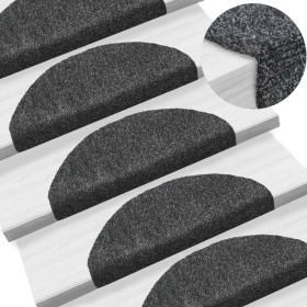 Stair mat 15 units punched fabric 65x21x4cm dark gray by vidaXL, Stair mats - Ref: Foro24-132697, Price: 43,31 €, Discount: %