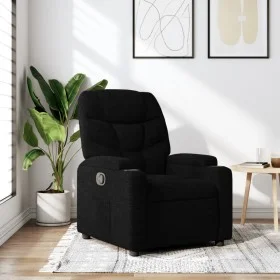 Black fabric recliner by , Armchairs - Ref: Foro24-372443, Price: 196,92 €, Discount: %