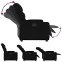 Black fabric recliner by , Armchairs - Ref: Foro24-372443, Price: 196,92 €, Discount: %
