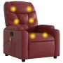 Reclining massage armchair in synthetic red wine leather by , Armchairs - Ref: Foro24-372476, Price: 219,08 €, Discount: %